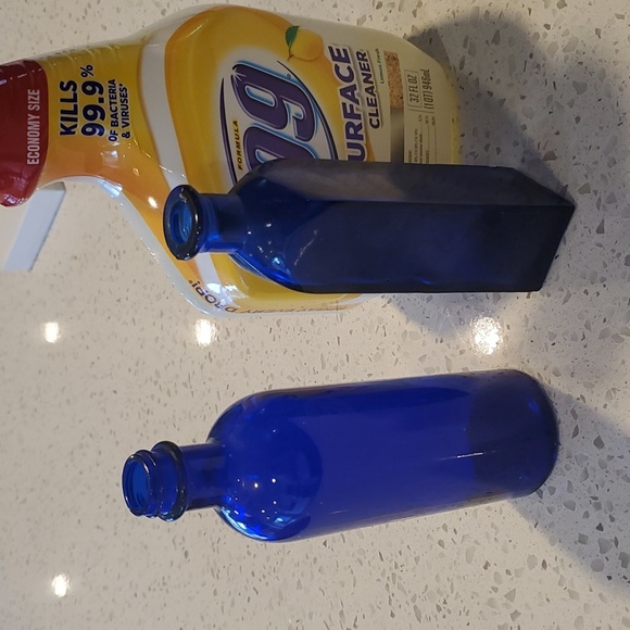 Cobalt Blue glass bottles/bud vases - Picture 4 of 4